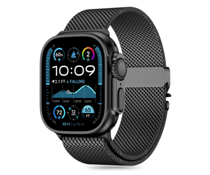 Pasek i akcesoria do zegarków TECH-PROTECT Milano do Apple Watch 44/45/46/49 mm Black 5906302370641